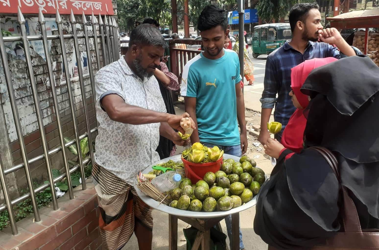 আমড়া বিক্রি করেই চলে সৈয়দ আলীর সংসার