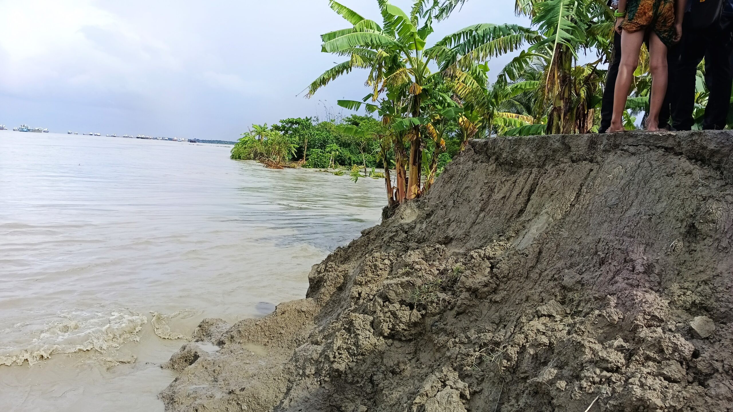 নোয়াখালীতে তিন কিলোমিটার বেড়িবাঁধ ক্ষতিগ্রস্ত, জনজীবন বিপর্যস্ত