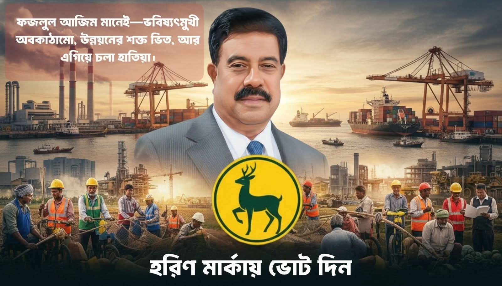 নোয়াখালীর হাতিয়ায় স্বতন্ত্র প্রার্থী ফজলুল আজিমের ইশতেহার ঘোষণা